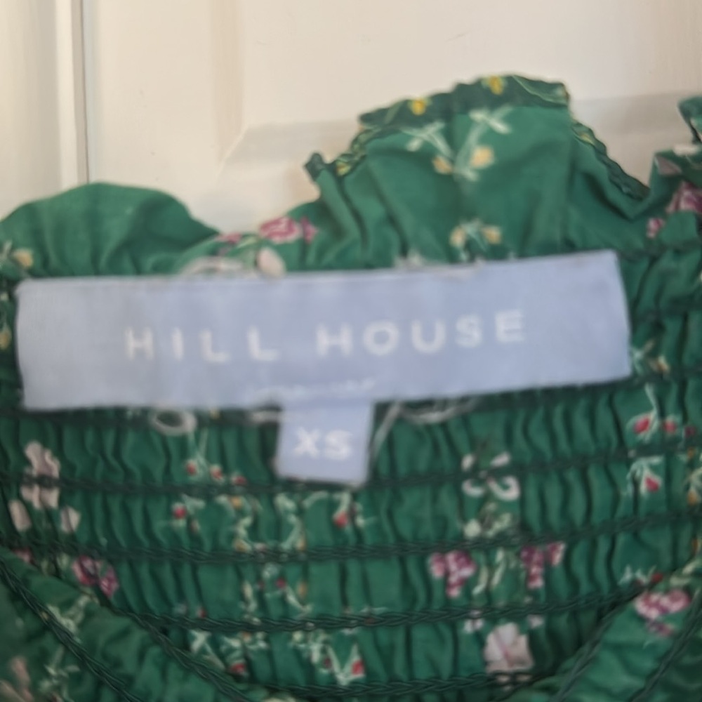 Hill House The Ellie Nap Dress Emerald Trellis - Picture 4 of 7